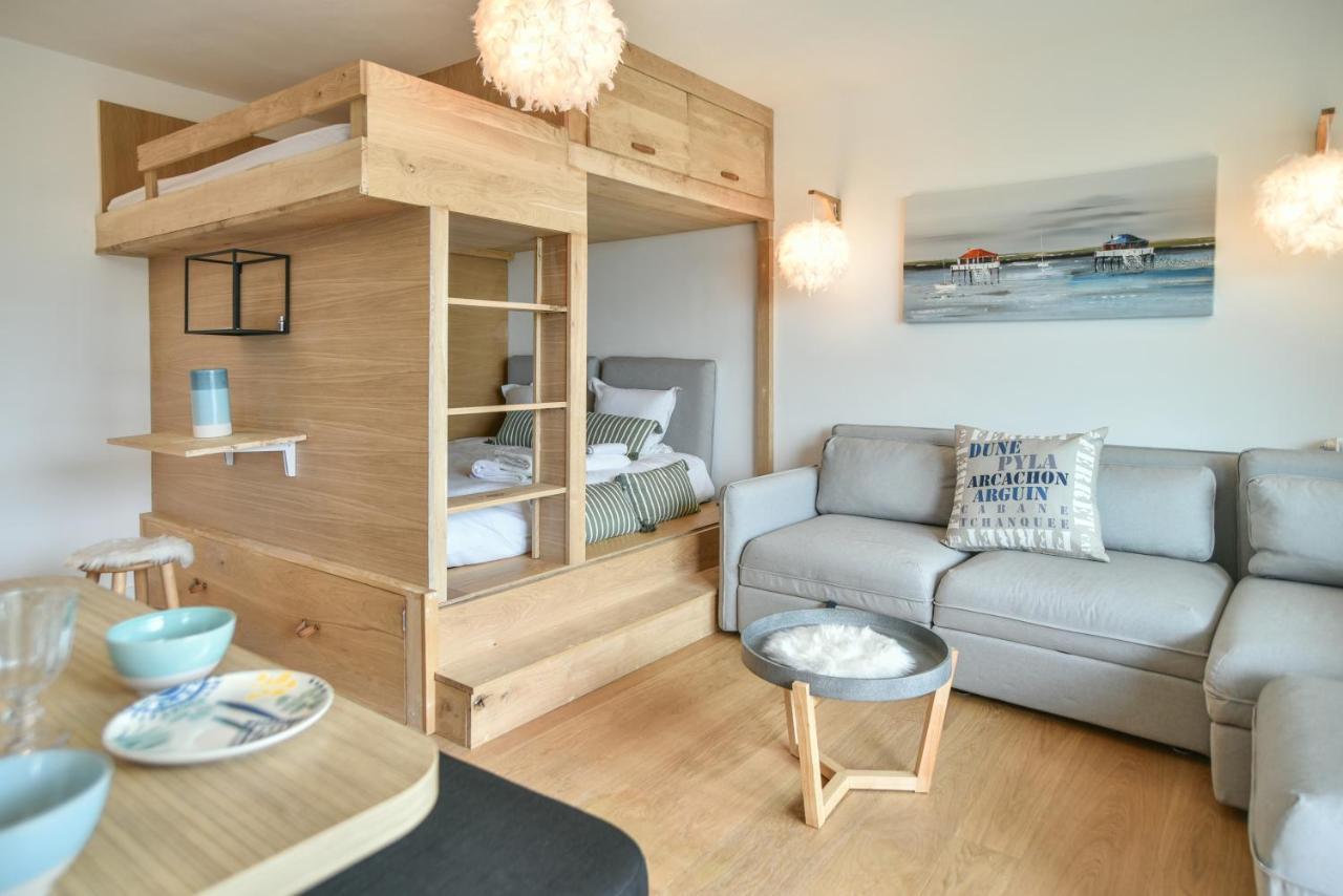 Superbe Studio En 1Ere Ligne En Plein Coeur D'อาร์กาชง ภายนอก รูปภาพ
